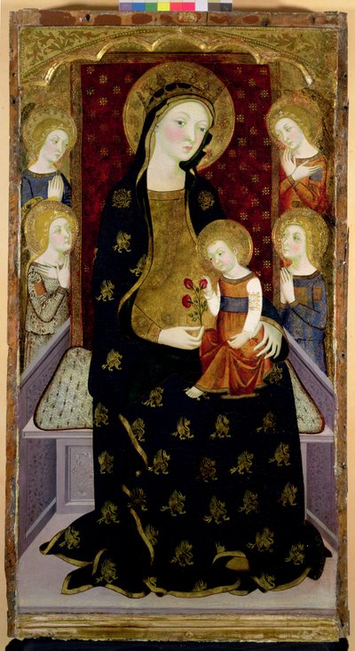 Madonna and Child with Angels, 1360 by Jaume Serra